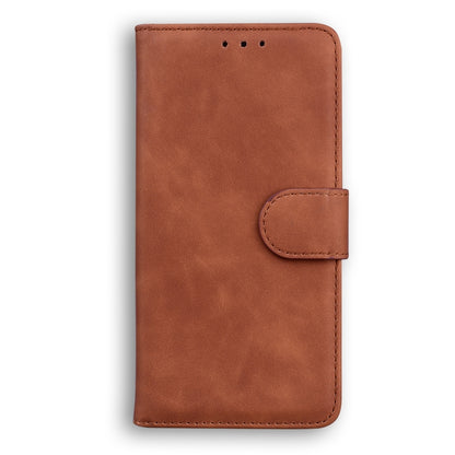 For Blackview A60 Pro Skin Feel Pure Color Flip Leather Phone Case(Brown) - More Brand by PMC Jewellery | Online Shopping South Africa | PMC Jewellery | Buy Now Pay Later Mobicred