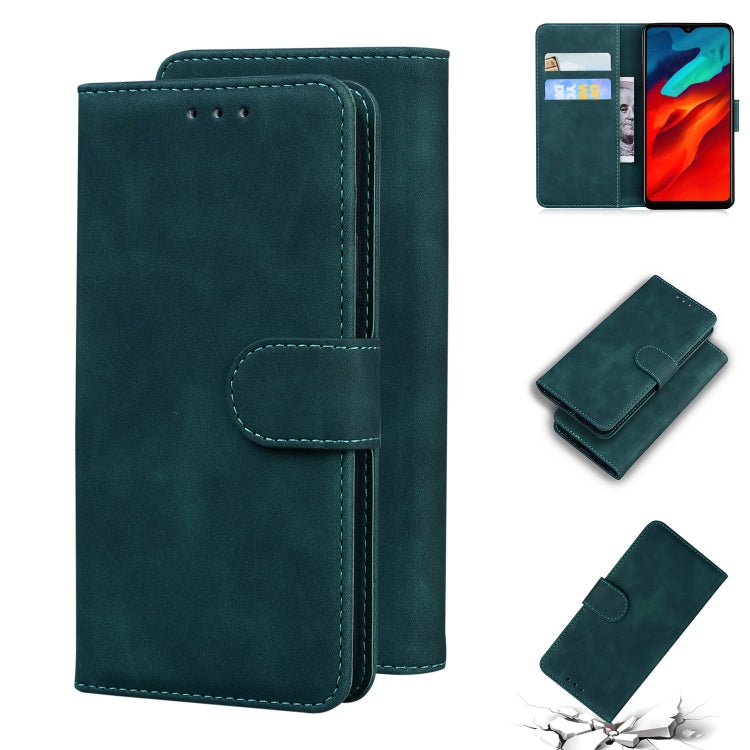 For Blackview A80 Pro Skin Feel Pure Color Flip Leather Phone Case(Green) - More Brand by PMC Jewellery | Online Shopping South Africa | PMC Jewellery | Buy Now Pay Later Mobicred