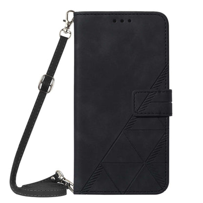 For Xiaomi Redmi 9 / 9 Power / Poco M2 Crossbody 3D Embossed Flip Leather Phone Case(Black) - Xiaomi Cases by PMC Jewellery | Online Shopping South Africa | PMC Jewellery