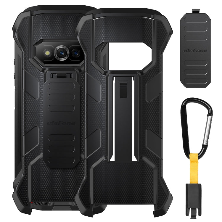 For Ulefone Power Armor 15 Ulefone Back Clip Phone Case with Carabiner (Black) - Ulefone Cases by Ulefone | Online Shopping South Africa | PMC TechLife | Buy Now Pay Later Mobicred