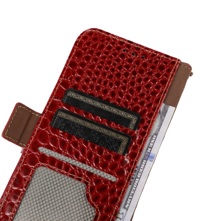 For Kyocera Digno BX2 Crocodile Top Layer Cowhide Leather Phone Case(Red) - More Brand by PMC TechLife | Online Shopping South Africa | PMC TechLife | Buy Now Pay Later Mobicred