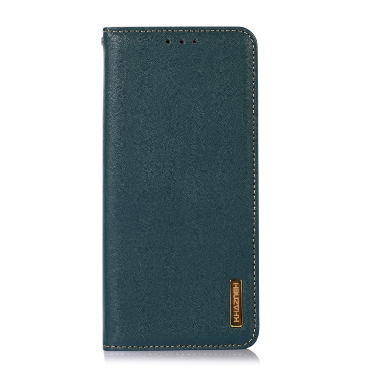 For Google Pixel 7 5G KHAZNEH Nappa Top Layer Cowhide Leather Phone Case(Green) - Google Cases by PMC TechLife | Online Shopping South Africa | PMC TechLife | Buy Now Pay Later Mobicred