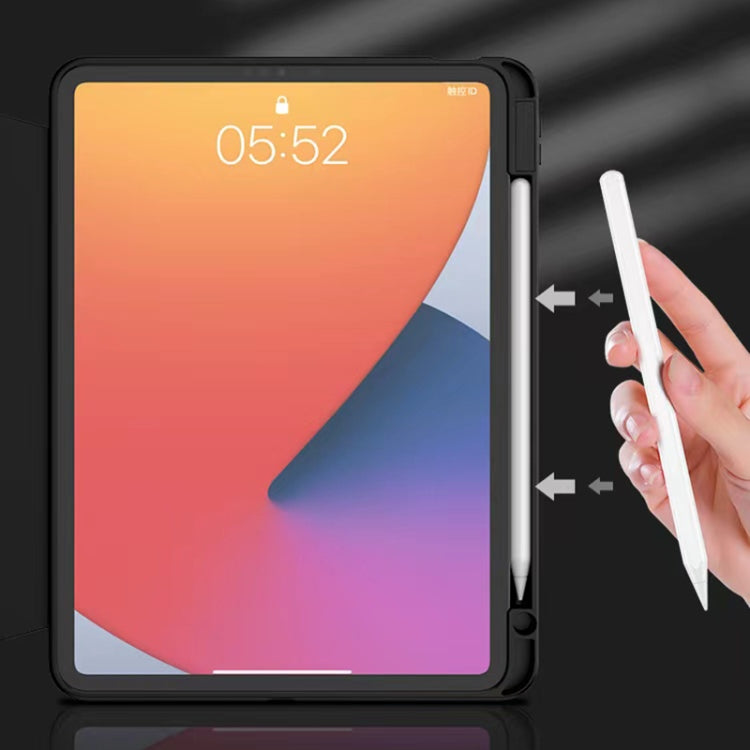 For iPad 10.2 2021 / 2020 / 2019 Mutural Jianshang Series Tablet Leather Smart Case(Black) - free shipping - PMC TechLife - Order now!