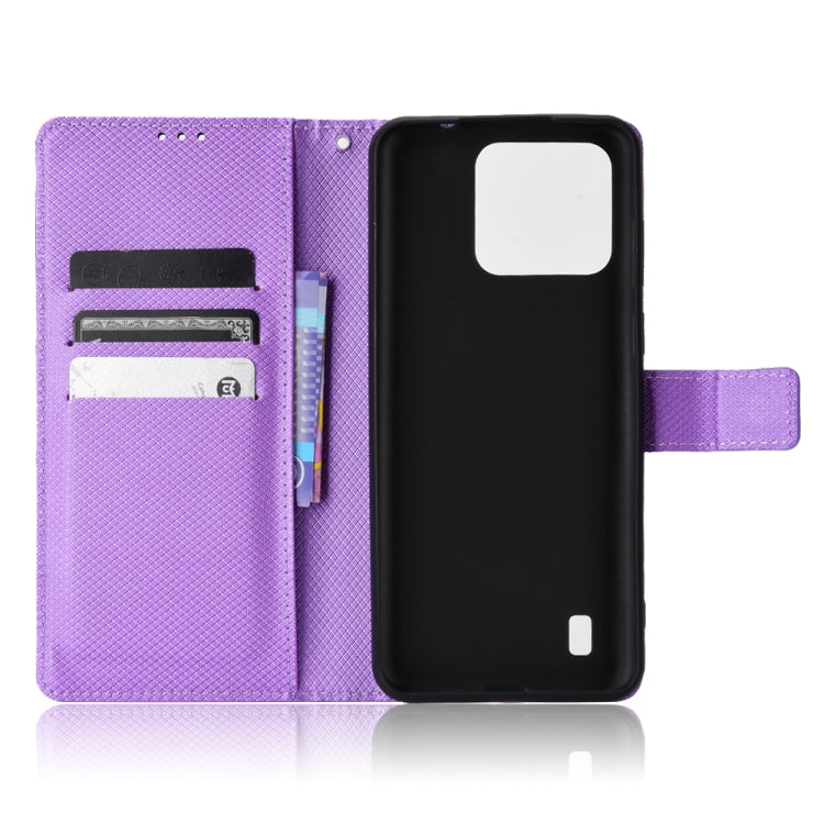 For Blackview A55 Pro Diamond Texture Leather Phone Case(Purple) - More Brand by PMC TechLife | Online Shopping South Africa | PMC TechLife | Buy Now Pay Later Mobicred
