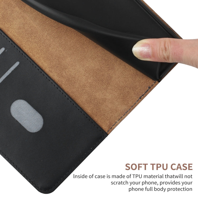 For OnePlus 10R Genuine Leather Fingerprint-proof Horizontal Flip Phone Case(Black) - OnePlus Cases by PMC TechLife | Online Shopping South Africa | PMC TechLife | Buy Now Pay Later Mobicred