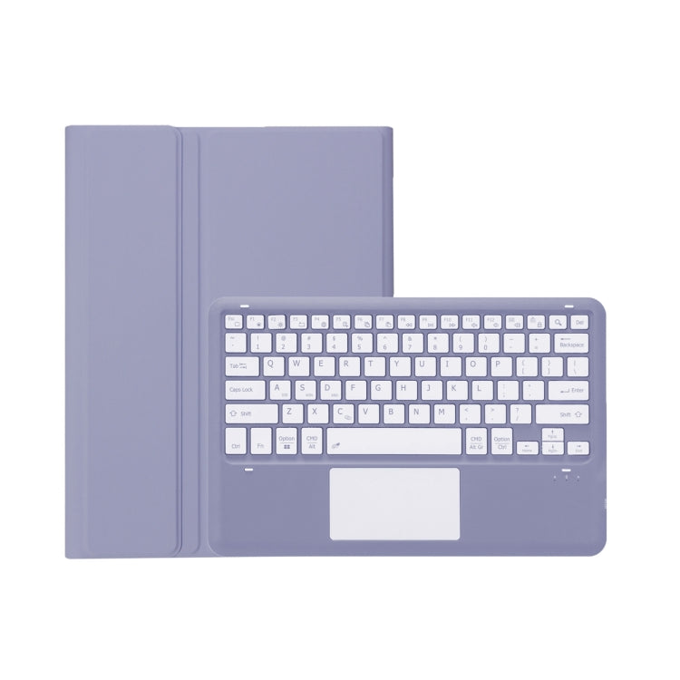 T800B-A Touch Pad Detachable Bluetooth Keyboard Leather Tablet Case For Samsung Galaxy Tab S8+/S7+/S7 FE(Purple) - Samsung Keyboard by PMC TechLife | Online Shopping South Africa | PMC TechLife | Buy Now Pay Later Mobicred