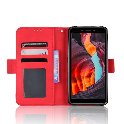 For Ulefone Armor X10 / X10 Pro Skin Feel Calf Texture Card Slots Leather Phone Case(Red) - Ulefone Cases by PMC Jewellery | Online Shopping South Africa | PMC Jewellery | Buy Now Pay Later Mobicred