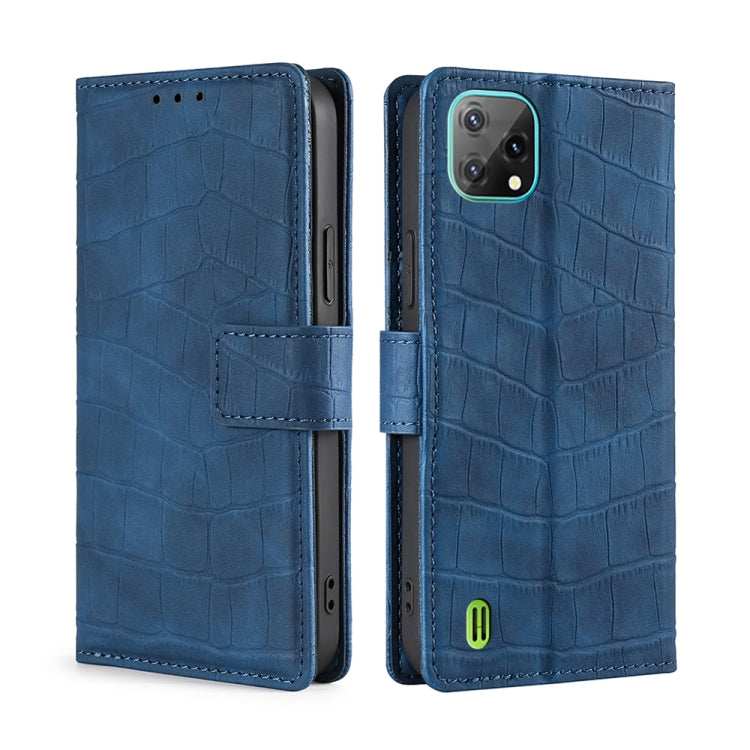 For Blackview A55 Skin Feel Crocodile Magnetic Clasp Leather Phone Case(Blue) - More Brand by PMC Jewellery | Online Shopping South Africa | PMC Jewellery | Buy Now Pay Later Mobicred