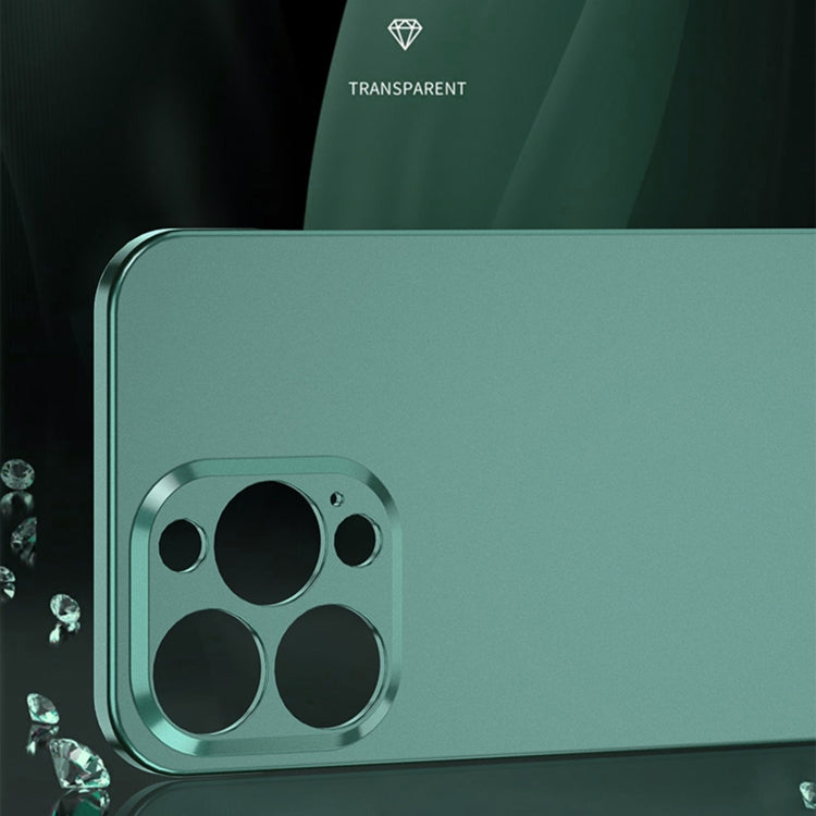 For iPhone 12 Pro Max Electroplating Frosted Frameless Phone Case(Green) - iPhone 12 Pro Max Cases by PMC Jewellery | Online Shopping South Africa | PMC Jewellery | Buy Now Pay Later Mobicred