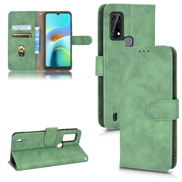 For Blackview A50 Skin Feel Magnetic Flip Leather Phone Case(Green) - More Brand by PMC Jewellery | Online Shopping South Africa | PMC Jewellery | Buy Now Pay Later Mobicred