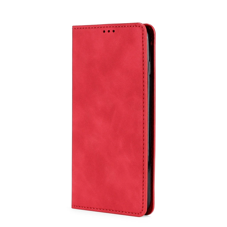 For Blackview A55 Pro Skin Feel Magnetic Horizontal Flip Leather Phone Case(Red) - More Brand by PMC Jewellery | Online Shopping South Africa | PMC Jewellery | Buy Now Pay Later Mobicred