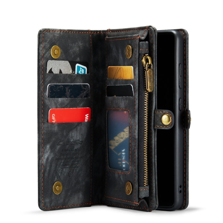 For Galaxy S20 Ultra CaseMe Detachable Multifunctional Horizontal Flip Leather Case, with Card Slot & Holder & Zipper Wallet & Photo Frame(Black) - Galaxy Phone Cases by CaseMe | Online Shopping South Africa | PMC Jewellery | Buy Now Pay Later Mobicred