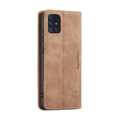 For Galaxy A51 CaseMe Multifunctional Horizontal Flip Leather Case, with Card Slot & Holder & Wallet(Brown) - Galaxy Phone Cases by CaseMe | Online Shopping South Africa | PMC Jewellery | Buy Now Pay Later Mobicred