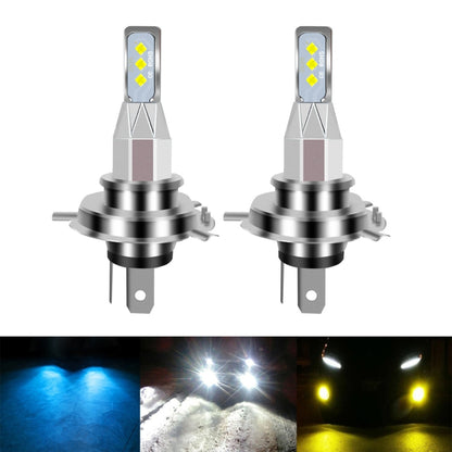 1 Pair H4 DC 12V-24V 12W 1800LM Car LED Fog Light(Yellow Light) - Fog / Driving Lights by PMC Jewellery | Online Shopping South Africa | PMC Jewellery | Buy Now Pay Later Mobicred