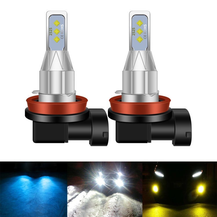 1 Pair H8 DC 12V-24V 12W 1800LM Car LED Fog Light(White Light) - Fog / Driving Lights by PMC Jewellery | Online Shopping South Africa | PMC Jewellery | Buy Now Pay Later Mobicred