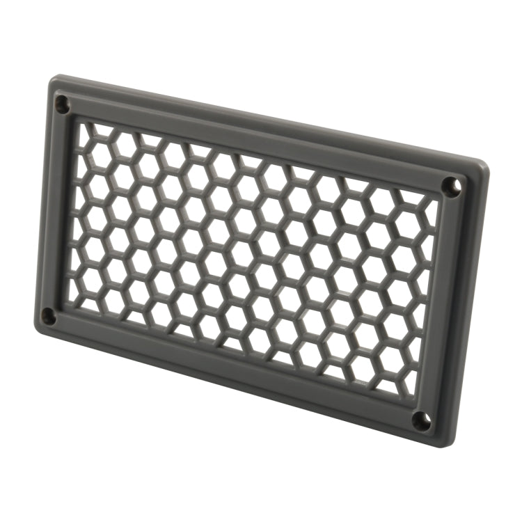 A6790 198x114mm Grey Rectangle Louvered Ventilation Plastic Venting Panel Cover - Air Conditioning System by PMC Jewellery | Online Shopping South Africa | PMC Jewellery