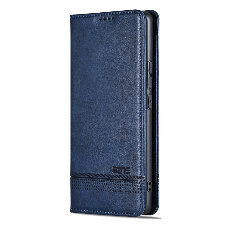 For vivo X100 AZNS Magnetic Calf Texture Leather Phone Case(Dark Blu) - X100 Cases by AZNS | Online Shopping South Africa | PMC Jewellery | Buy Now Pay Later Mobicred