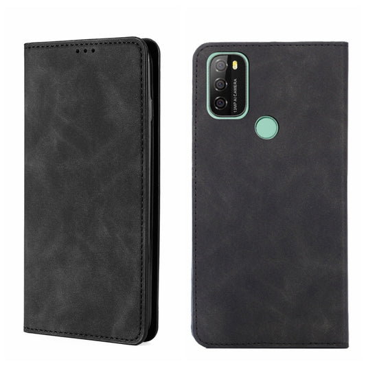 For Blackview A70 Skin Feel Magnetic Horizontal Flip Leather Phone Case(Black) - More Brand by PMC Jewellery | Online Shopping South Africa | PMC Jewellery