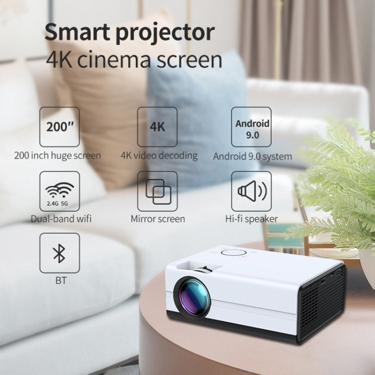 T01 800x480 2200 Lumens Mini LCD Digital Projector, Same Screen Version, AU Plug(White Black) - Mini Projector by PMC Jewellery | Online Shopping South Africa | PMC Jewellery | Buy Now Pay Later Mobicred