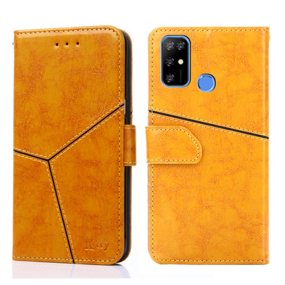 For Doogee X96 Pro Geometric Stitching Horizontal Flip Leather Phone Case(Yellow) - Doogee Cases by PMC Jewellery | Online Shopping South Africa | PMC Jewellery | Buy Now Pay Later Mobicred