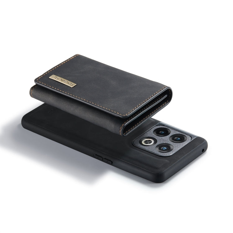 For OnePlus 10 Pro DG.MING M1 Series 3-Fold Multi Card Wallet + Magnetic Phone Case(Black) - OnePlus Cases by DG.MING | Online Shopping South Africa | PMC TechLife | Buy Now Pay Later Mobicred