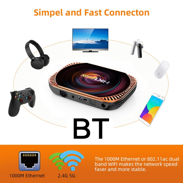 MECOOL HK1RBOX X4 4K TV Box, Android 11 Amlogic S905X4 CPU with RC 4GB+64GB(US Plug) - free shipping - PMC TechLife - Order now!