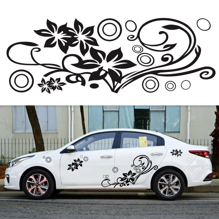 2 PCS/Set D-75 Flower Vine Pattern Car Modified Decorative Sticker(Light Grey) - Decorative Sticker by PMC Jewellery | Online Shopping South Africa | PMC Jewellery | Buy Now Pay Later Mobicred