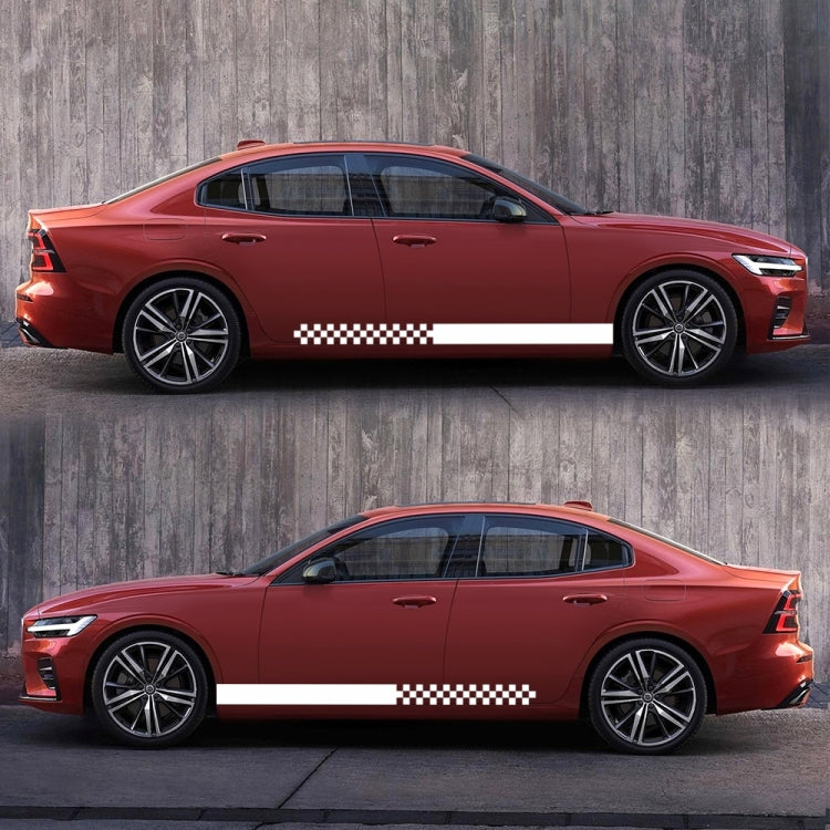 2 PCS/Set D-282 Waistline Pattern Car Modified Decorative Sticker(White) - Decorative Sticker by PMC Jewellery | Online Shopping South Africa | PMC Jewellery | Buy Now Pay Later Mobicred