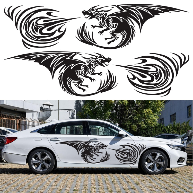 2 PCS/Set D-498 Pterosaur Spitfire Pattern Car Modified Decorative Sticker(Blue) - Decorative Sticker by PMC TechLife | Online Shopping South Africa | PMC TechLife | Buy Now Pay Later Mobicred