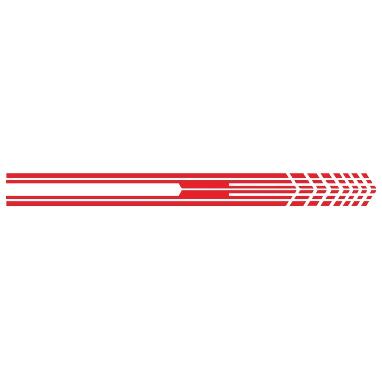 D-730 Stripe Pattern Car Modified Decorative Sticker(Red) - free shipping - PMC Jewellery - Order now!