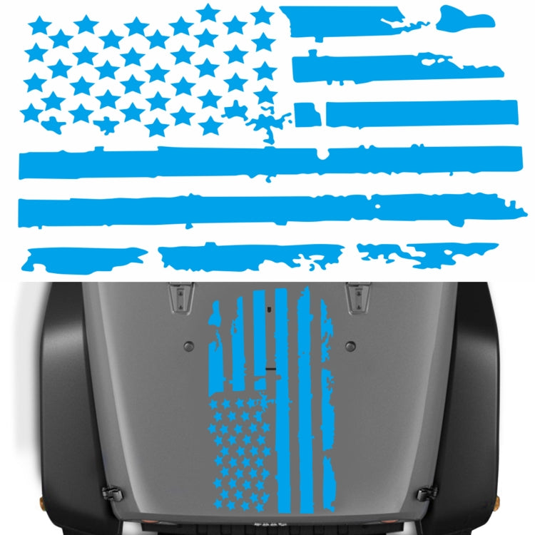 D-778 American Flag Pattern Car Modified Decorative Sticker(Blue) - Decorative Sticker by PMC Jewellery | Online Shopping South Africa | PMC Jewellery | Buy Now Pay Later Mobicred