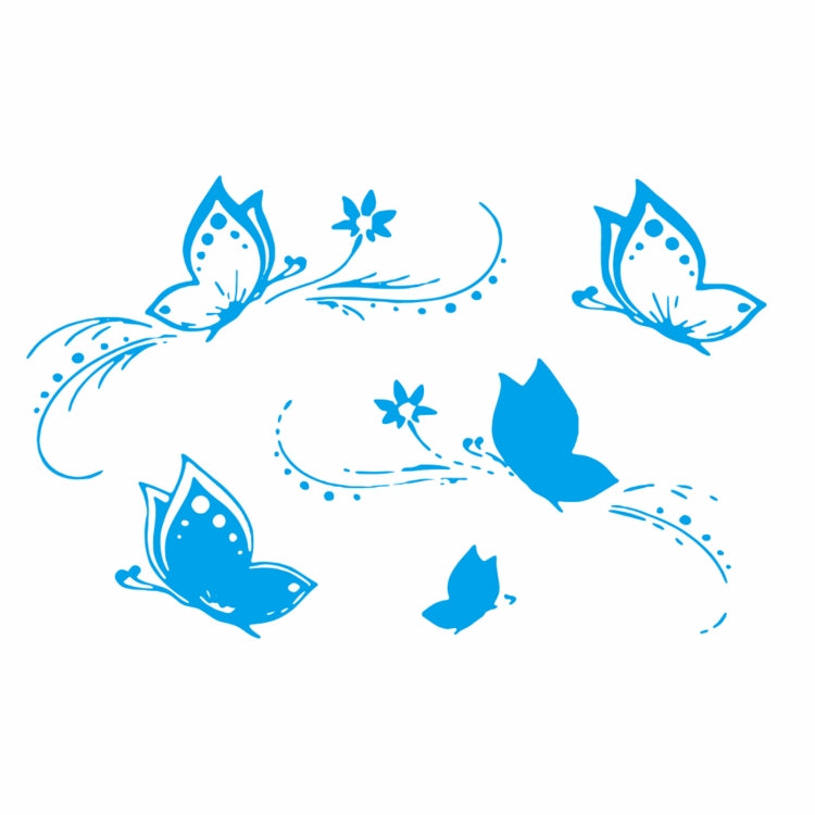 D-907 Butterflies Pattern Car Modified Decorative Sticker(Blue) - Decorative Sticker by PMC TechLife | Online Shopping South Africa | PMC TechLife | Buy Now Pay Later Mobicred
