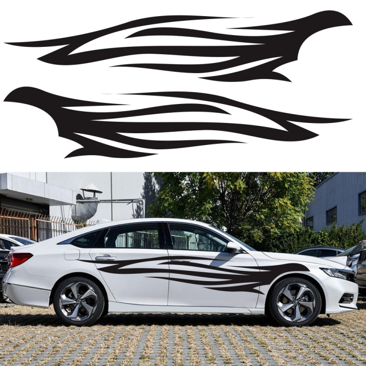 2 PCS/Set D-926 Fire Totem Pattern Car Modified Decorative Sticker(Black) - Decorative Sticker by PMC TechLife | Online Shopping South Africa | PMC TechLife | Buy Now Pay Later Mobicred