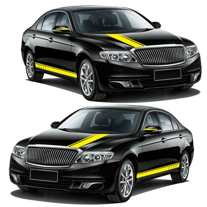 D-930 Lines Pattern Car Modified Decorative Sticker(Yellow) - Decorative Sticker by PMC Jewellery | Online Shopping South Africa | PMC Jewellery | Buy Now Pay Later Mobicred
