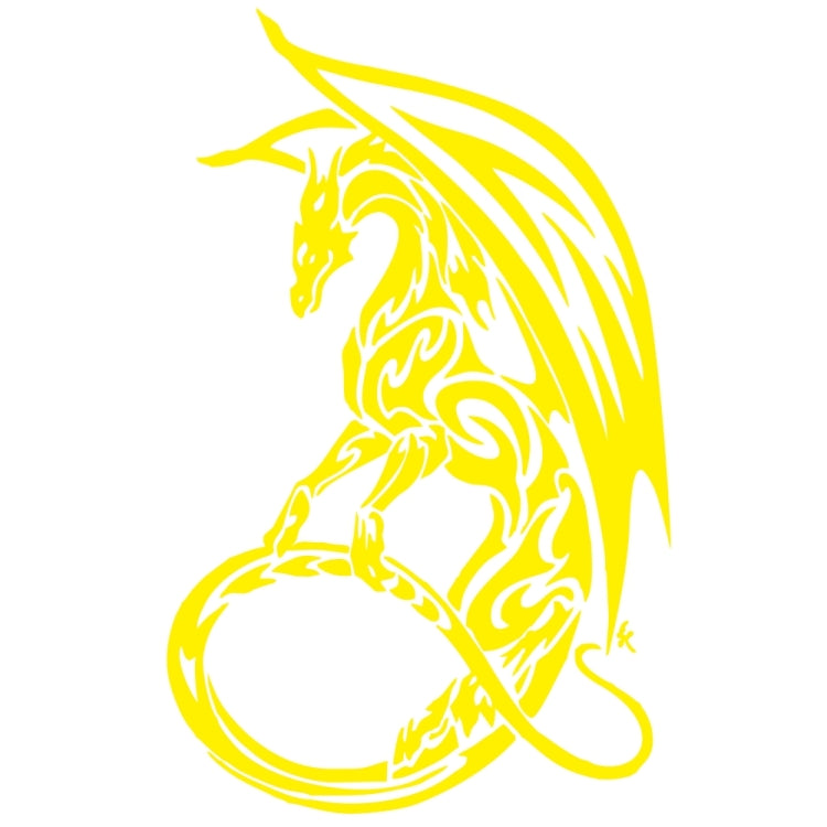 D-931 Pterosaur Pattern Car Modified Decorative Sticker(Yellow) - Decorative Sticker by PMC TechLife | Online Shopping South Africa | PMC TechLife | Buy Now Pay Later Mobicred