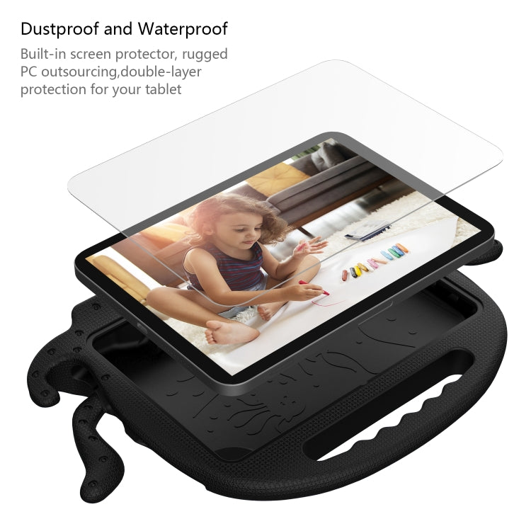 For Amazon Kindle Fire HD 8 / HD 8 Plus Octopus EVA Shockproof Tablet Case with Screen Film & Shoulder Strap(Black) - Amazon by PMC TechLife | Online Shopping South Africa | PMC TechLife | Buy Now Pay Later Mobicred