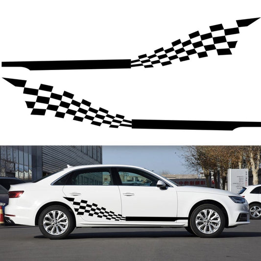 2 PCS/Set D-944 Striped Plaid Pattern Car Modified Decorative Sticker(Black) - Decorative Sticker by PMC Jewellery | Online Shopping South Africa | PMC Jewellery | Buy Now Pay Later Mobicred