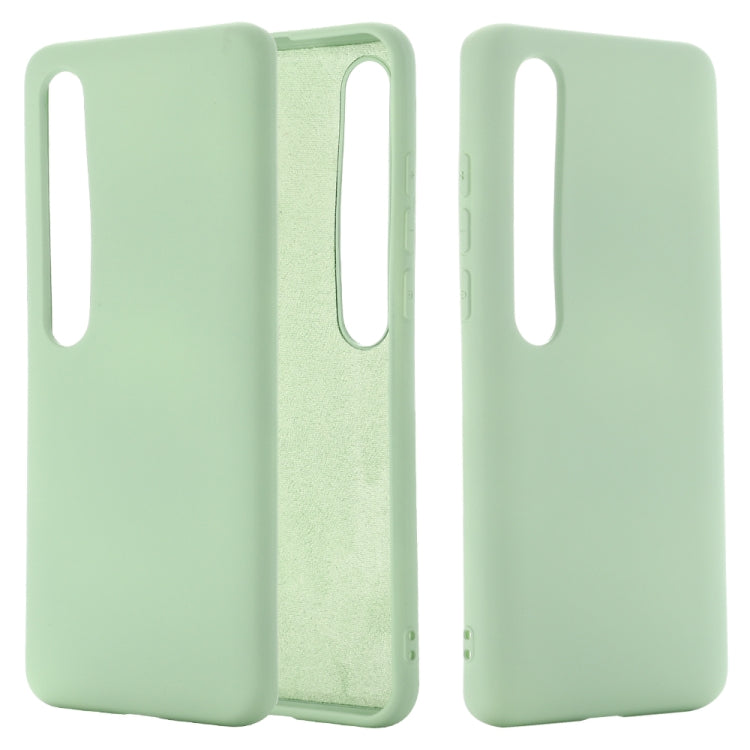 For Xiaomi Mi 10 Pro 5G Solid Color Liquid Silicone Shockproof Coverage Case(Green) - Xiaomi Cases by PMC Jewellery | Online Shopping South Africa | PMC Jewellery | Buy Now Pay Later Mobicred