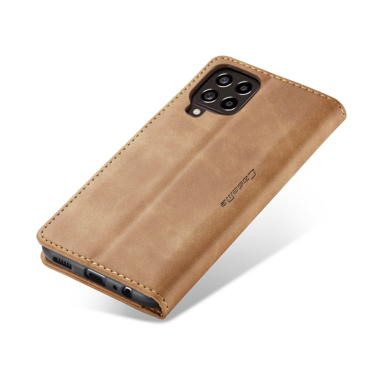 For Samsung Galaxy M33 5G CaseMe 013 Multifunctional Horizontal Flip Leather Phone Case(Brown) - Galaxy Phone Cases by CaseMe | Online Shopping South Africa | PMC Jewellery | Buy Now Pay Later Mobicred