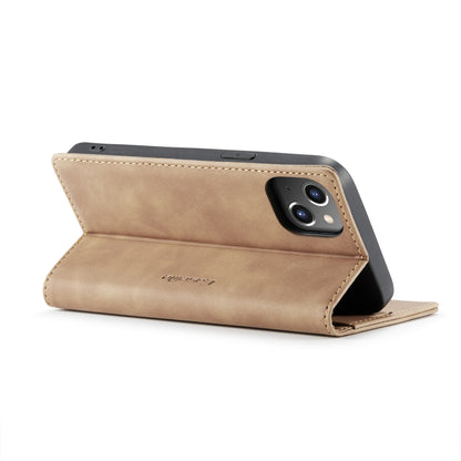 For iPhone 14 Plus CaseMe-013 Multifunctional Retro Frosted Leather Phone Case (Brown) - iPhone 14 Plus Cases by CaseMe | Online Shopping South Africa | PMC Jewellery | Buy Now Pay Later Mobicred