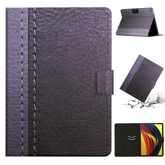 For Lenovo Tab P11 Stitching Solid Color Smart Leather Tablet Case(Grey) - Lenovo by PMC Jewellery | Online Shopping South Africa | PMC Jewellery | Buy Now Pay Later Mobicred