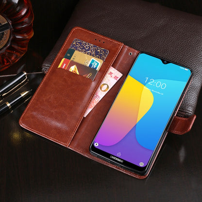 For Doogee X90 idewei Crazy Horse Texture Horizontal Flip Leather Case with Holder & Card Slots & Wallet(Rose Red) - More Brand by idewei | Online Shopping South Africa | PMC Jewellery | Buy Now Pay Later Mobicred