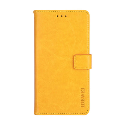 For LG V60 ThinQ idewei Crazy Horse Texture Horizontal Flip Leather Case with Holder & Card Slots & Wallet(Yellow) - LG by idewei | Online Shopping South Africa | PMC Jewellery | Buy Now Pay Later Mobicred