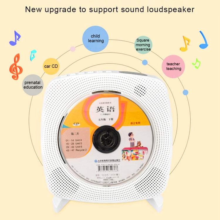 Kecag KC-609 Wall Mounted Home DVD Player Bluetooth CD Player, Specification:CD Version +Not Connected to TV + Charging Version(White) - free shipping - PMC Jewellery - Order now!
