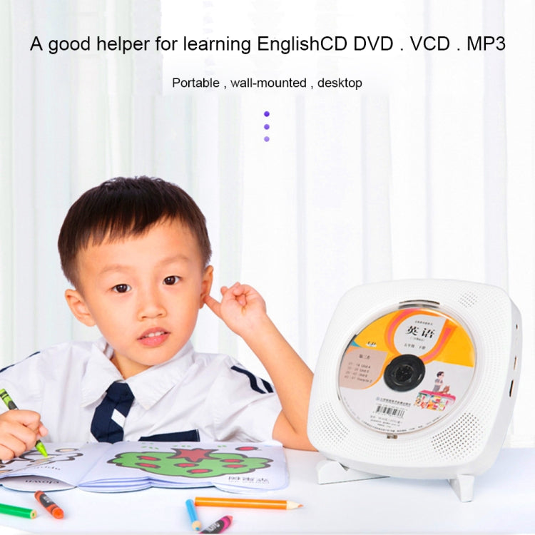 Kecag KC-609 Wall Mounted Home DVD Player Bluetooth CD Player, Specification:DVD/CD+Connectable TV + Charging Version(Black) - free shipping - PMC Jewellery - Order now!