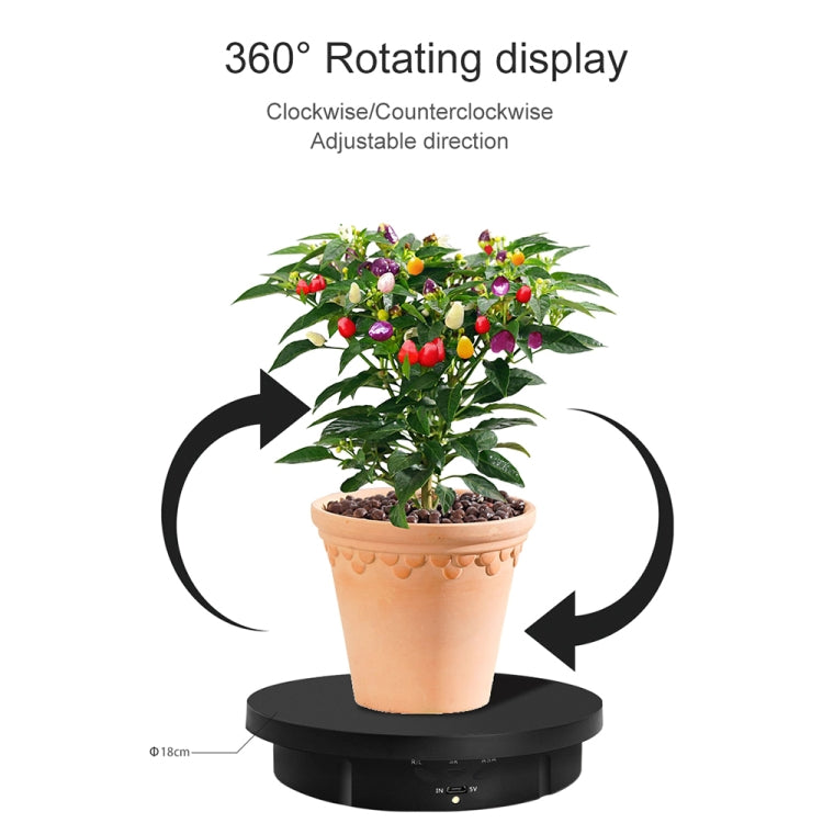 3 in 1 Remote Electric Rotating Display Stand Turntable(White) -  by PMC TechLife | Online Shopping South Africa | PMC TechLife | Buy Now Pay Later Mobicred