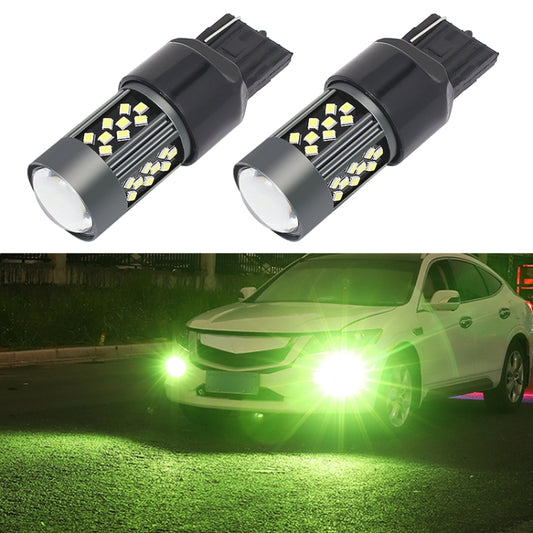 1 Pair 7443 12V 7W Continuous Car LED Fog Light(Lime Light) - Fog / Driving Lights by PMC Jewellery | Online Shopping South Africa | PMC Jewellery | Buy Now Pay Later Mobicred