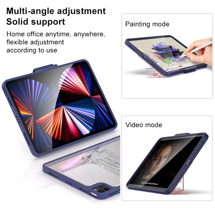 For iPad Pro 11 2022 / 2021 / 2020 / 2018 Mutural Transparent Holder Tablet Case(Red) - free shipping - PMc TechLife - Order now!