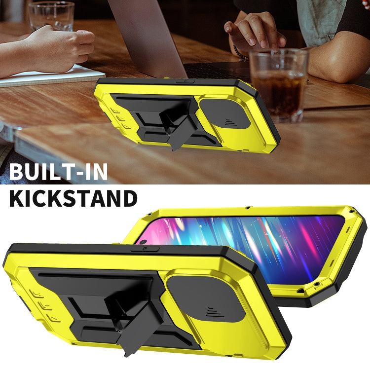 For iPhone 14 Pro R-JUST Shockproof Life Waterproof Dust-proof Case(Yellow) - free shipping - PMC TechLife - Order now!