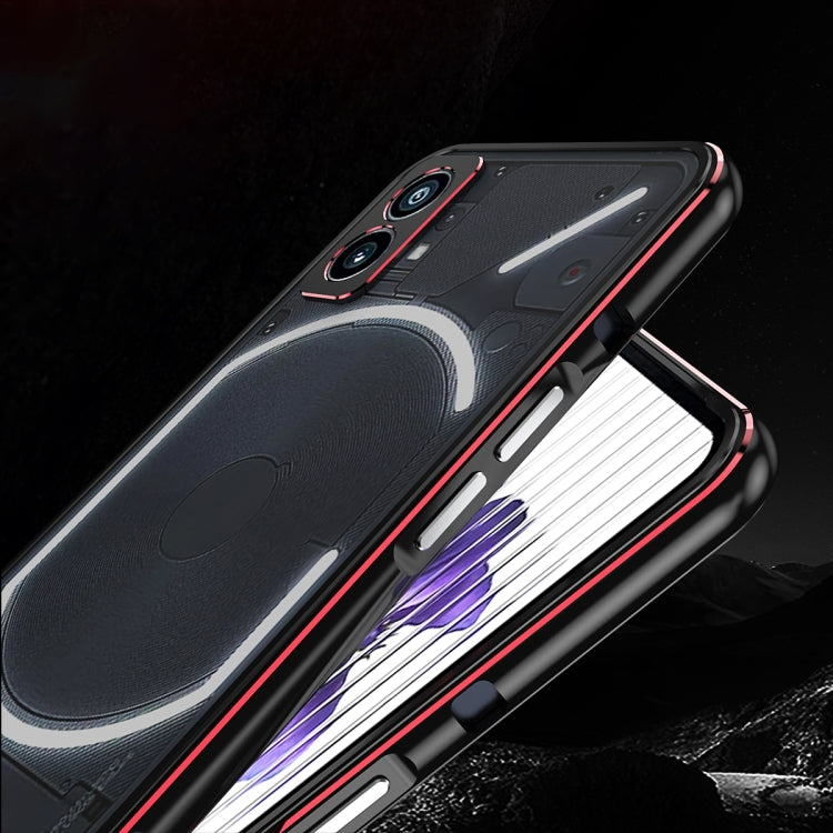 For Nothing Phone 1 Aurora Series Lens Protector + Metal Frame Protective Phone Case(Silver) - More Brand by PMC TechLife | Online Shopping South Africa | PMC TechLife | Buy Now Pay Later Mobicred